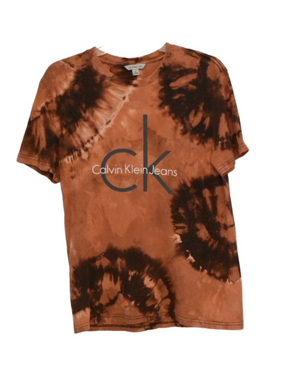 Unisex Calvin Klein Jeans Custom Bleach Dye T-shirt